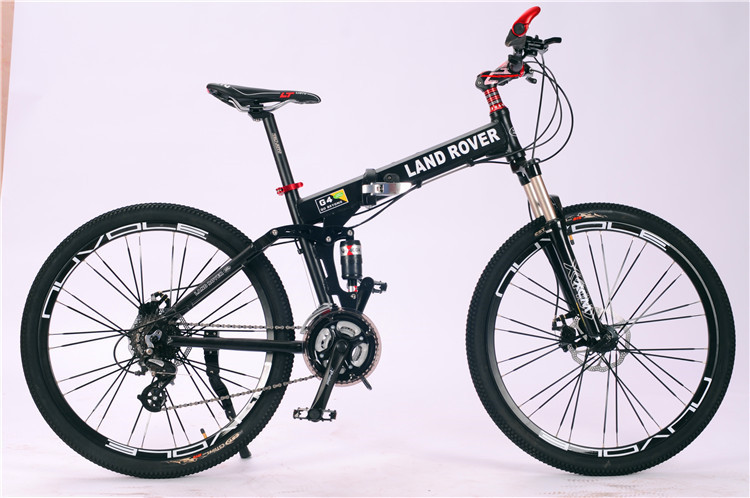 High grade customized logo Shimano hydraulic disc brake 27 speed aluminium alloy folding travel mountain bicycle