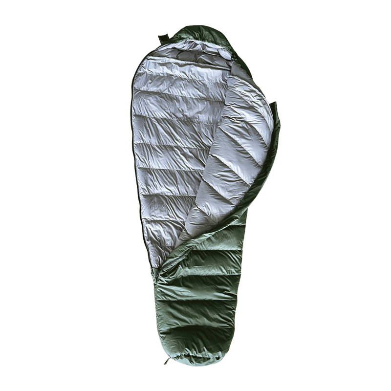 GOOSE DOWN Filling Camping Sleeping Bag with Waterproof Design and Compression Sack