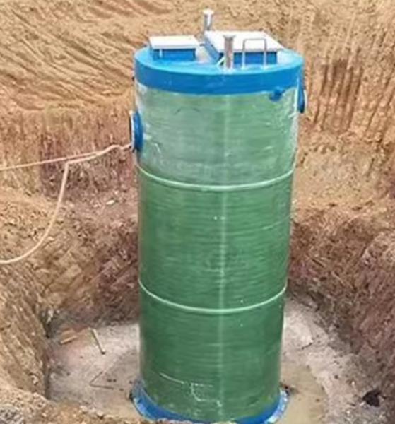 Customized Sewage Integrated Prefabricated Pump Station FRP GRP High Purificatio
