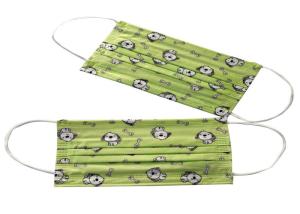 Quality Pediatric Infection Control Disposable Face Mask Cute Cartoon Printing wholesale