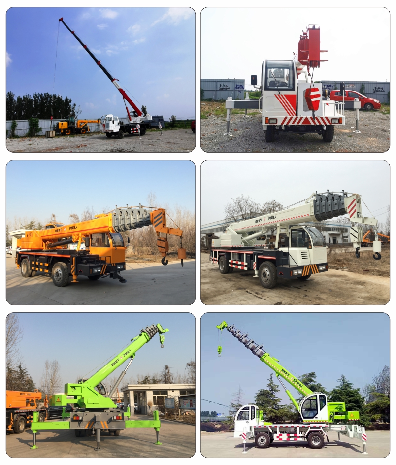 6 Ton Mobile Hydraulic Mini Crane Truck Homemade Chassis Construction Truck Crane