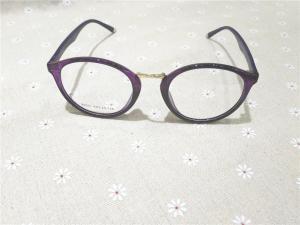 Quality 80031-C6 Shiny Purple Color Acetate Temple TR90 Material Optical Eyeglasses frame wholesale