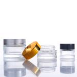 5g 10g 15g 30g 50g 100g Food Grade Round Glass Jar with Gold or Silver Lids from