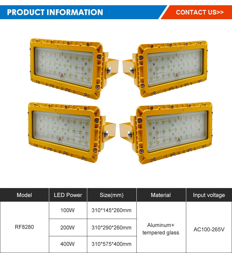 SMD3030 Led Hazard Explosion Proof Sight Glass Light AC100-265V