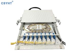 Quality ABS Plastic Material Fiber Optic Patch Panel Max 96 Cores Drawer Type Light Weight wholesale