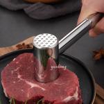 Stainless steel meat hammer double faced meat tenerizer for knock the beef steak