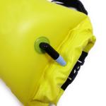 Green Light Weight 25*60cm Swim Tow Float Dry Bag Eco Friendly PVC