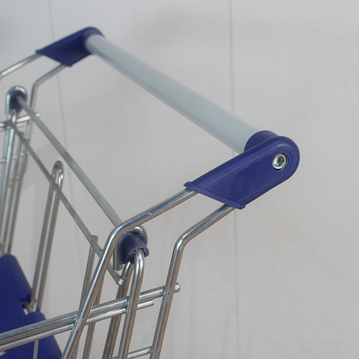 125L Retail Galvanized European Market Supermarket Shopping Trolley