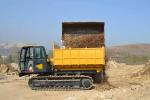 12 Ton Crawler Dump Truck Tracked Carrier For Mud Road , Swamp , Snow Slopes
