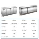 Arsenbo 750W Under Counter Chiller , Anticorrosive Under Bench Fridge Freezer