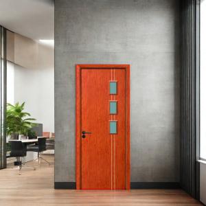Quality Waterproof Internal Glass Doors with Metallic Feeling and Sharp Color Contrast wholesale