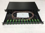 ODF 19'' 1U Sliding 24SC Fiber Optic Distribution Box