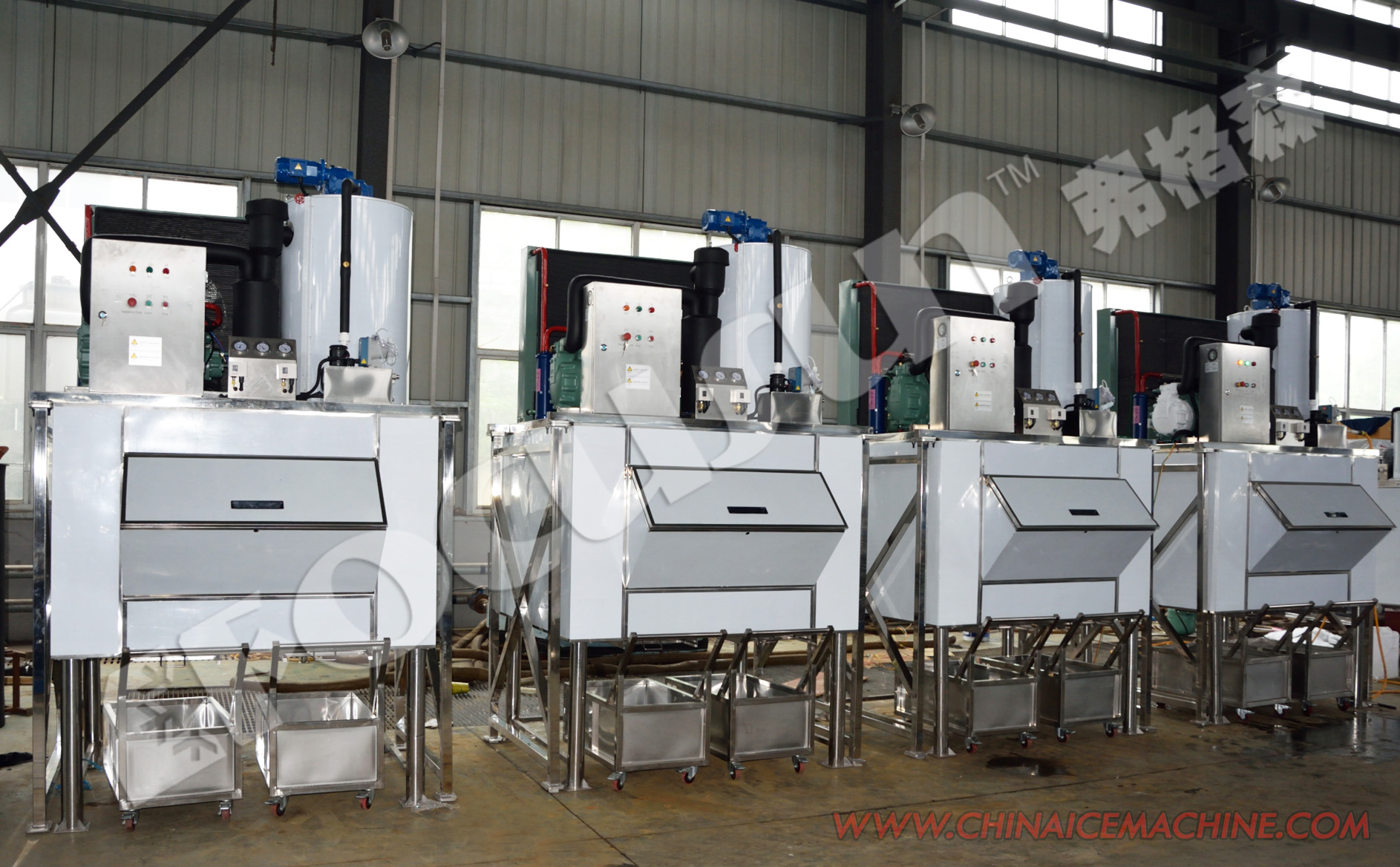 2022 Focusun 30 Ton Sea Midium Air Flake Ice Making Machine with Stainless Steel 304