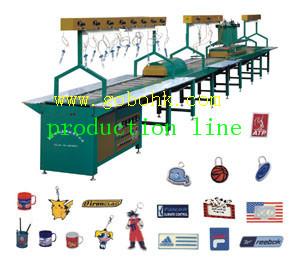 pvc keychain/photo frame/label/shoe sole/car mat production line sgs ce ex
