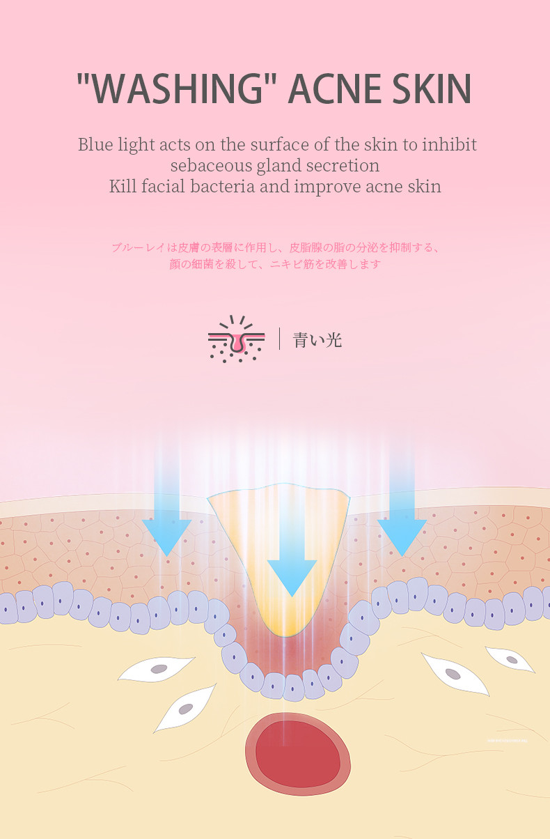 Nutrition Absorption EMS Microcurrent Silicone Face Cleansing Brush