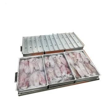 marine products processing freezing box, contact plate freezer tray, aluminum