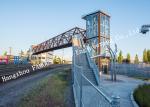 Metal Prefabricated Pedestrian Bridges Skywalk Handrail Metal Above Road City