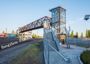 Quality City Sightseeing Prefabricated Pedestrian Bridges Steels Structure Skywalk Handrail Metal Bridge wholesale