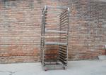 20 Tiers Aluminum Ss304 Perforated Tray Rack Trolley