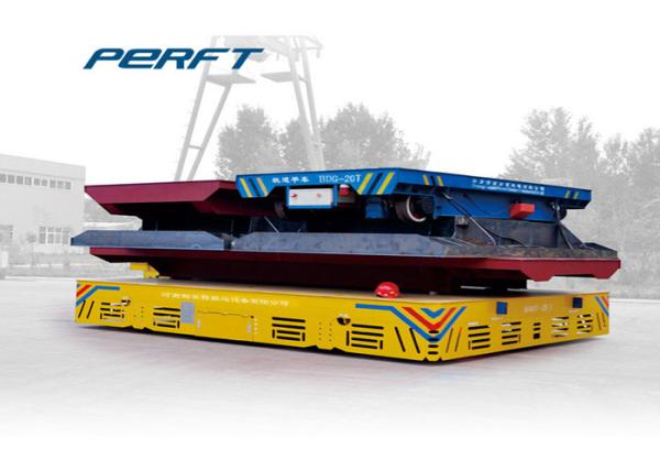 Mold And Die Electric Transfer Cart , 100 T Motorized Rail Cart Industrial