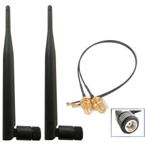 Quality 433mhz SMA Dual Band Antenna Wifi 2.4Ghz 5.8Ghz 50 Ohm Impedance 9dbi Whip Type wholesale