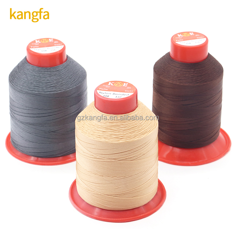 High Tenacity Tex70 Nylon Bonded Thread for Sewing Sofa Leather Shoes in Dyed Pattern