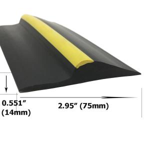 Quality Supply Floor Black with Yellow Garage Door Threshold Strip Seals in Custom Sizes wholesale