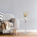 Dia19.68 Inch Livingroom Side Table 21.65H Small Space End Table