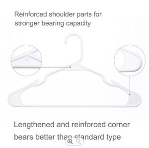 Quality PP Thick Plastic Hangers Adult Clothing Plastic Tubular Hangers wholesale