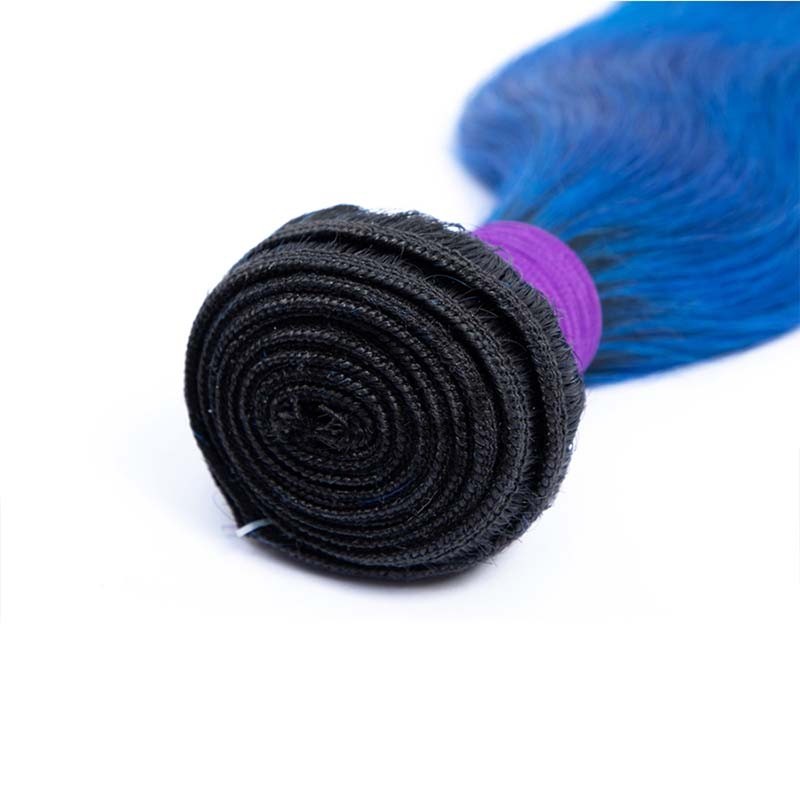 #T1B/Blue Body Wave Remy Human Hair Bundles Sew In Weave Bundles Brazilian Bundle Deals