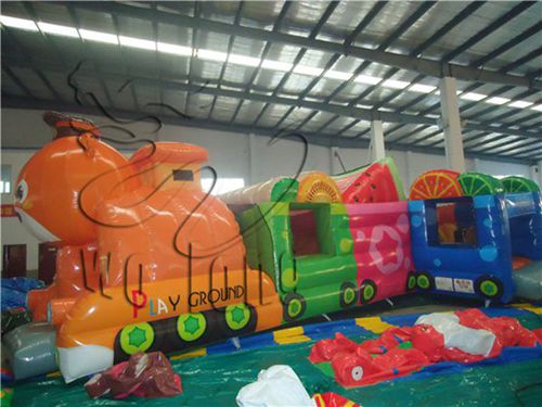 new lovely fruit train inflatable bouncer for sale