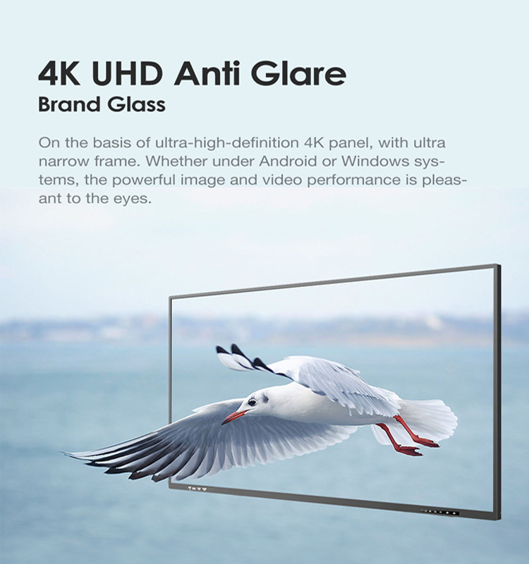 DLED Touch Screen Interactive Flat Panel Intelligent 65 Inch Interactive Panel For Education