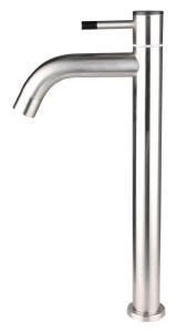Quality Modern design stainless steel single lever basin faucet with spout wholesale