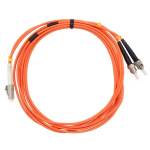 Quality ST- LC MultiMode Duplex OM2 62.5um Armored 3 Meter Fiber Optic Patch Cord Cable wholesale