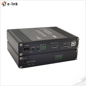 China 1080P HDMI KVM Fiber Extender With RS232 & Stereo Audio Single Mode 20KM on sale