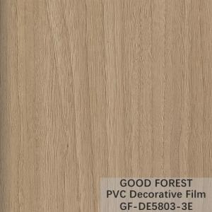 Quality Flowability PVC Decorative Film Scratch Resistance Wooden Grain wholesale