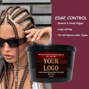 Quality 64oz Braid Gel For Braid Twist No Flaking Olive Oil Custom Wholesale Braiding Jam Extra Hold 4C Hair Edge Control wholesale