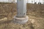 110KV Galvanized Tubular Steel Pole , High Mast Power Transmission Monopole