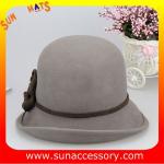T2961232 Sun Accessory customized winner fashion 100% wool felt cloche hats,
