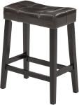 Optional Colour Padded Kitchen Stools , Padded Saddle Counter Stools Modern