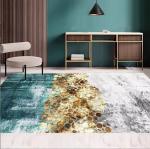 Gradient Ripple Polyester Fiber Living Room Floor Carpet Special Style