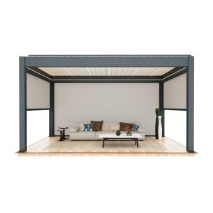Quality Aluminum Alloy Electric Louver Turning Pavilion Outdoor Pavilion With Stylish Courtyard Shade Design wholesale