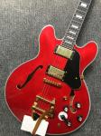 Classic Red ES 335 Jazz Guitar bigsby tremolo system ebony fingerboard electric