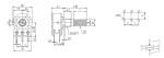 16mm rotary potentiometer with metal shaft, carbon potentiometer, trimmer