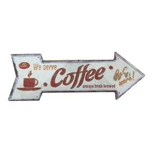 Quality Arrow Shape Vintage Metal Sign ,Printing Signs Bar Pub Home Cafe Restaurant Wall Decor, Retro Metal Poster wholesale