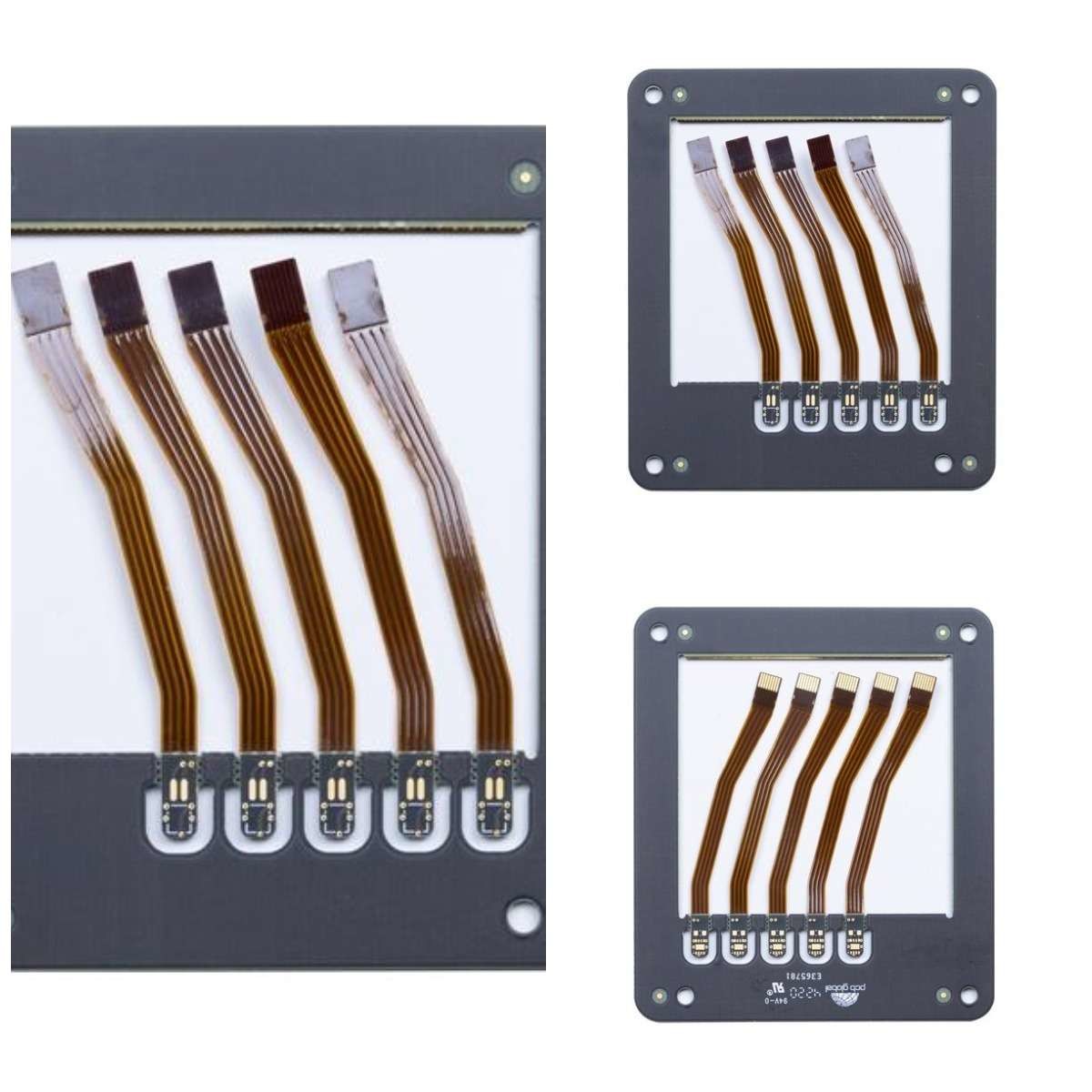 3mil 4L Rigid Flex PCB Black Solder Mask Diy Flexible Circuit Board