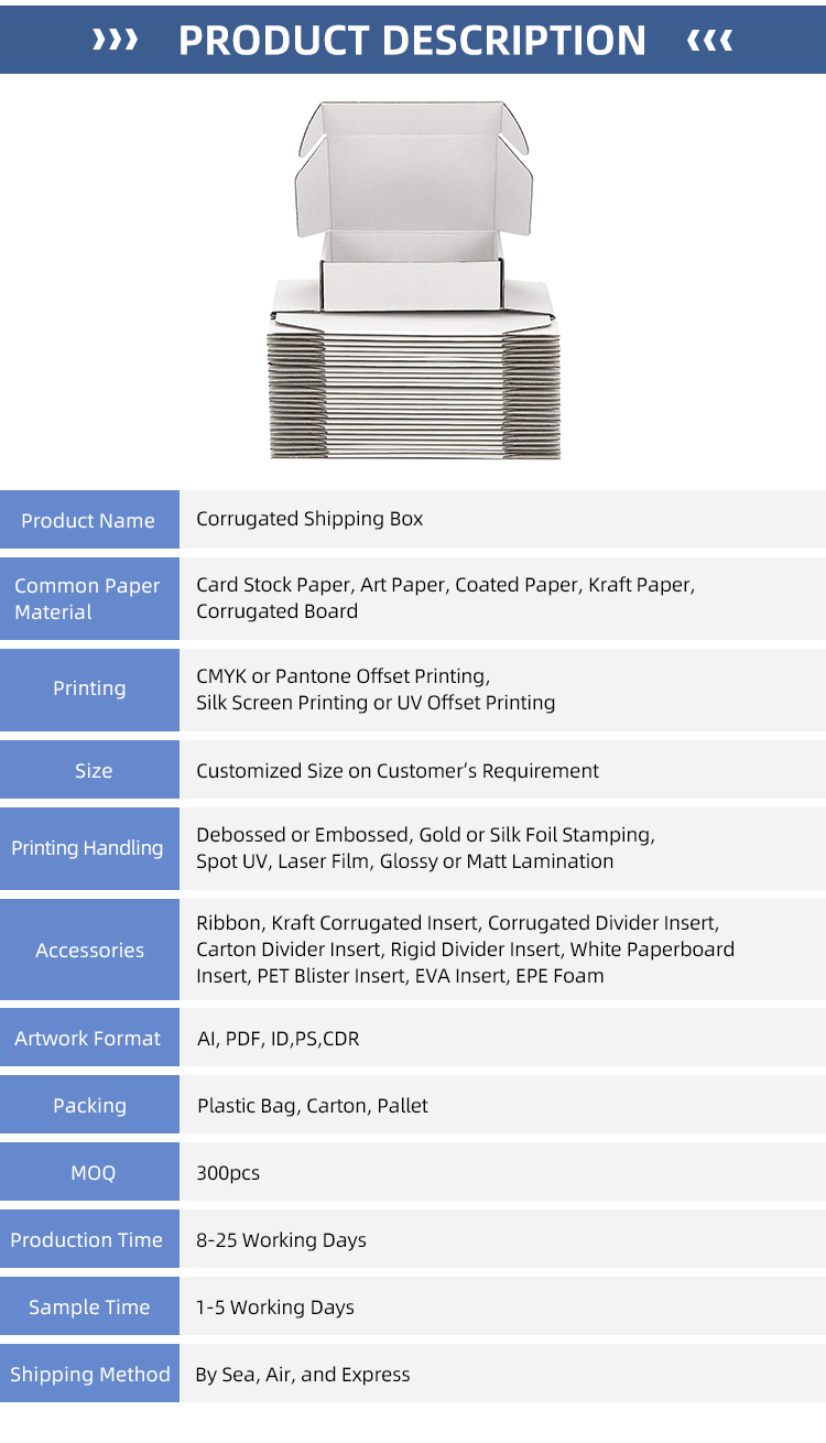 shipping mailer boxes Corrugated Paper Custom Logo For Perfume And Household Products