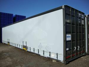 Quality Pallet Wide 45ft Curtain Side Shipping Container Easy Loading Unloading wholesale