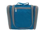 Ladies Blue Oxford Travel Cosmetic Bag Customized With Mesh Pocket