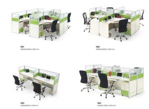 Quality modern 4 seater office panel partition furniture wholesale